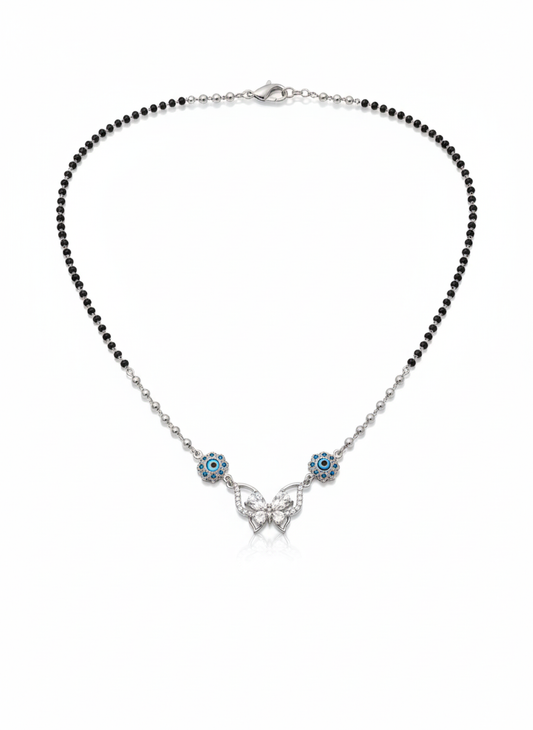 Silver Evil Eye Mangalsutra
