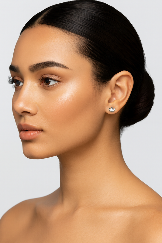 Minimalist Anchor Stud Earrings