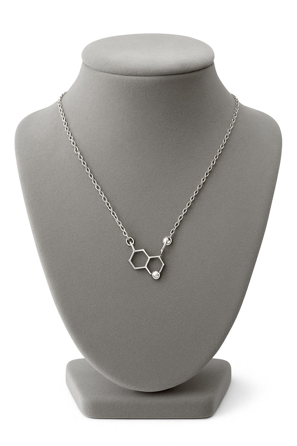 Elegant silver geometric design