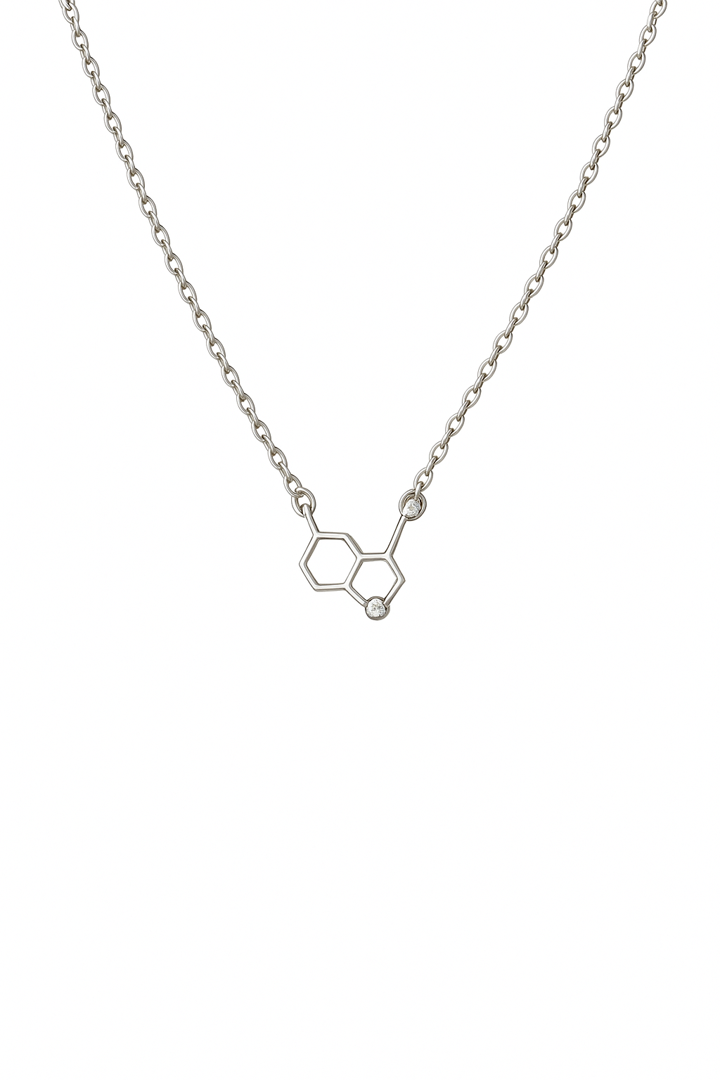 Elegant silver geometric design