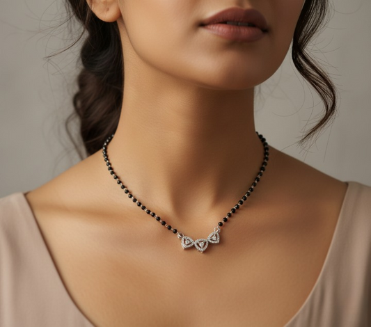 Silver Modern Mangalsutra