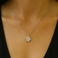 Elegant silver pendant featuring a unique geometric design
