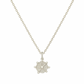 Elegant silver pendant featuring a unique geometric design