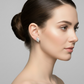 Silver Elegant Marquise Leaf Studs