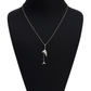 Stylish silver pendant featuring a sleek double arrow design