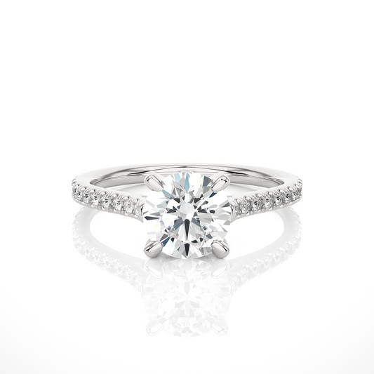 Solitaire With Accent Ring