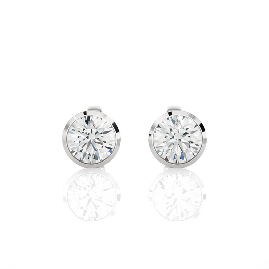 Bezel Earrings