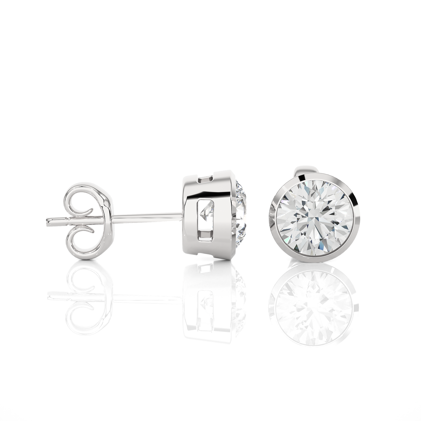 Bezel Earrings