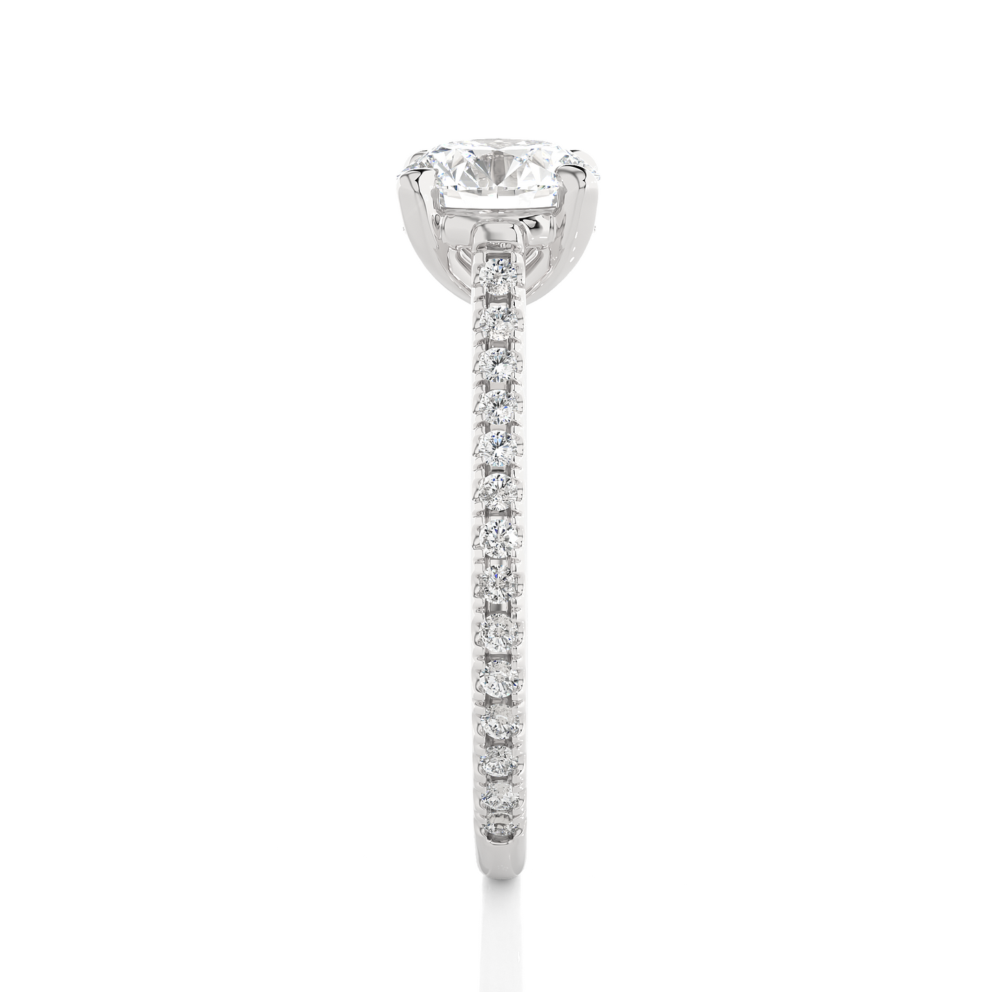 Solitaire With Accent Ring