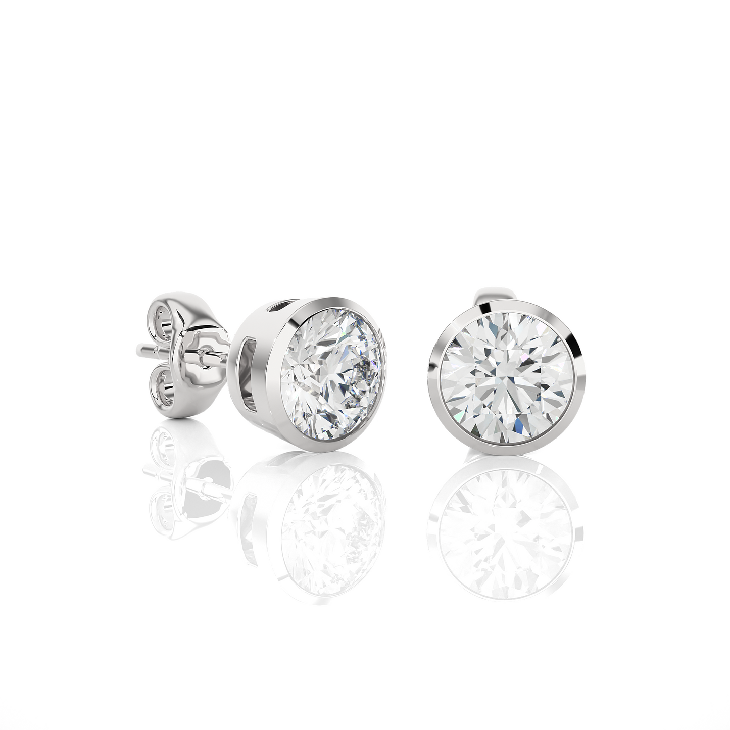 Bezel Earrings