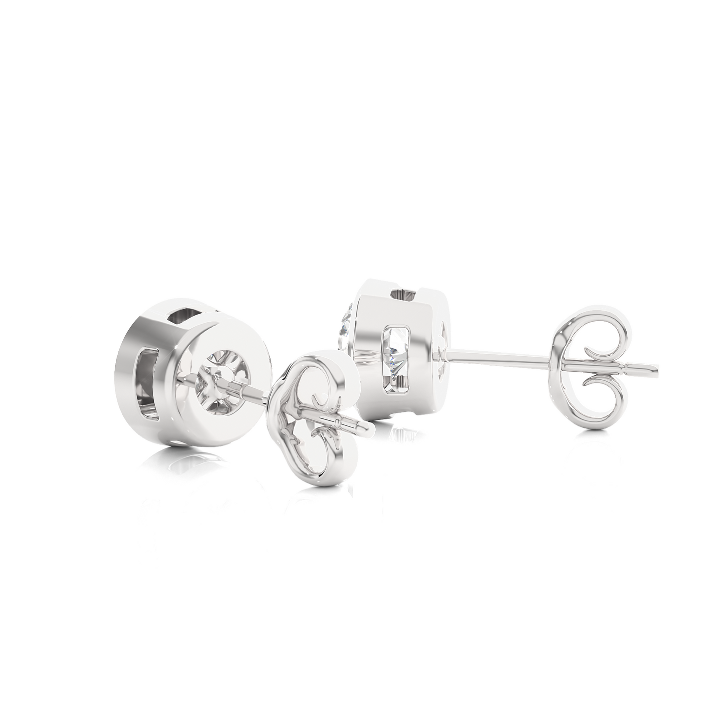 Bezel Earrings