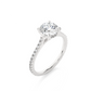 Solitaire With Accent Ring