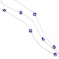 Silver vibrant blue Evil Eye bracelet