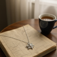 Elegant silver pendant featuring a unique geometric design